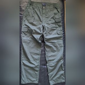 5.11 Tactical Cargo Pants, 34x32, Khaki Green